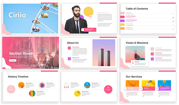 Ciriio - Colorful & Fun Keynote in Keynote Templates - product preview 1