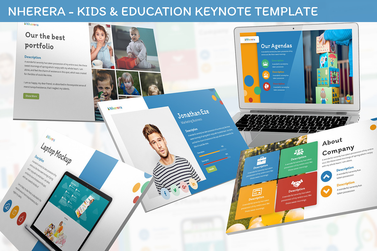Nherera - Kids & Education Keynote in Keynote Templates - product preview 8