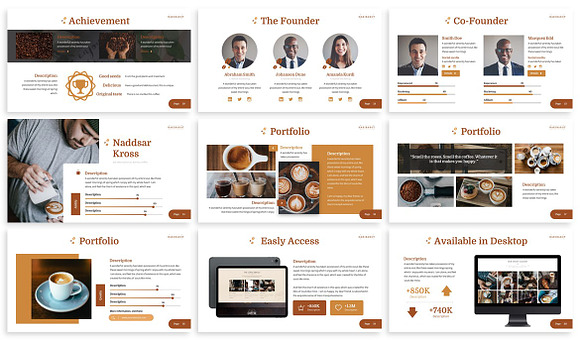 Hakibarot - Coffeeshop Powerpoint in PowerPoint Templates - product preview 1