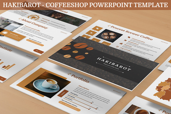 Hakibarot - Coffeeshop Powerpoint in PowerPoint Templates - product preview 3