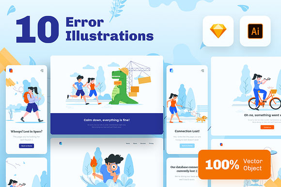 ERROR - Emptystates Illustration in Web Elements - product preview 5
