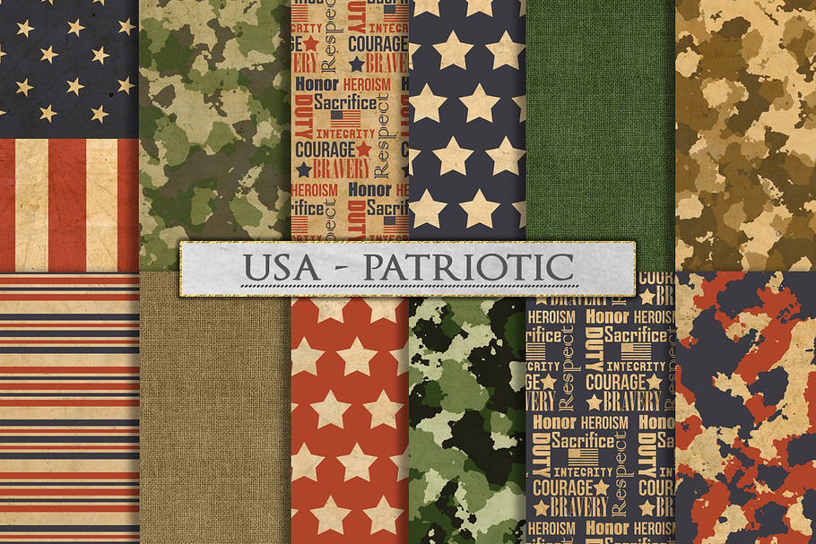 Camouflage and US Patriotic Patterns
