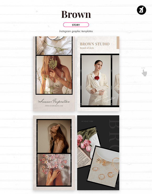Brown social media graphic in Instagram Templates - product preview 5