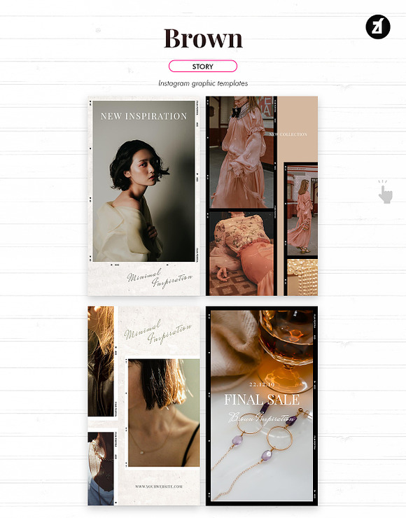 Brown social media graphic in Instagram Templates - product preview 6