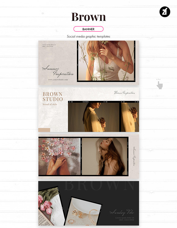 Brown social media graphic in Instagram Templates - product preview 8