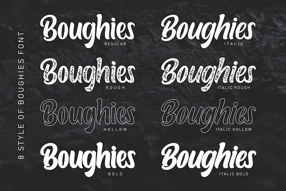 Boughies Typeface in Display Fonts - product preview 2