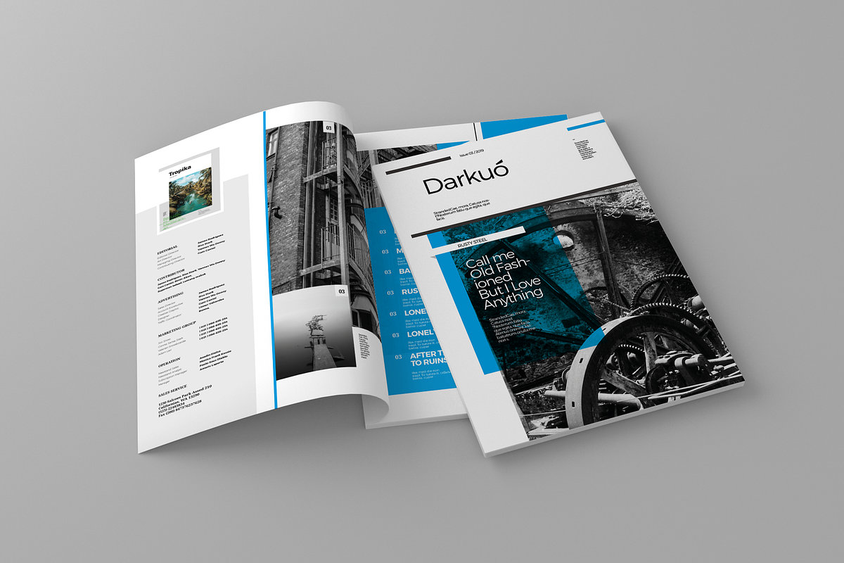 Darkuo - Magazine Template in Magazine Templates - product preview 8