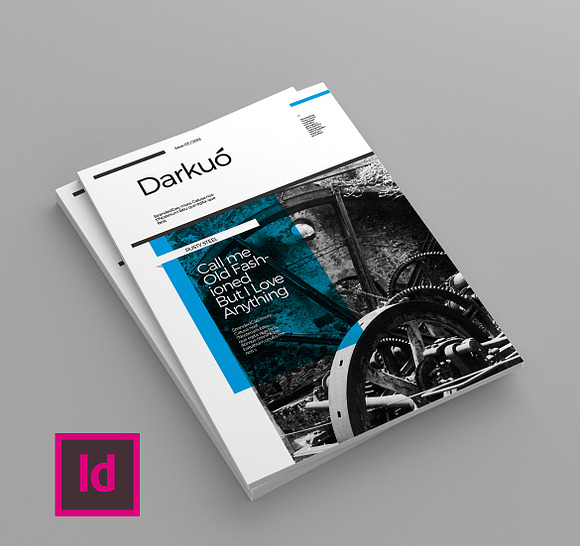 Darkuo - Magazine Template in Magazine Templates - product preview 1