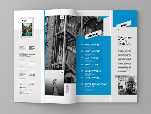 Darkuo - Magazine Template in Magazine Templates - product preview 2