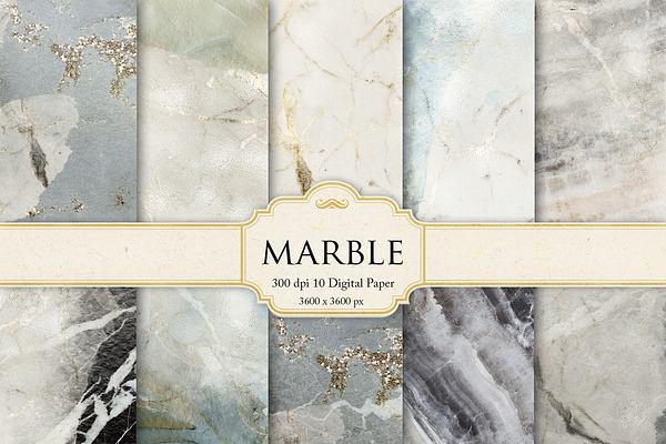 Watercolor Gold Marble Backgrounds