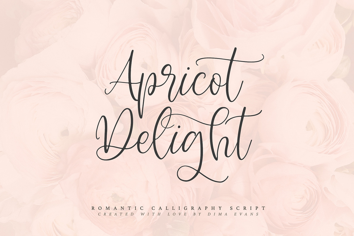 Apricot Delight | Romantic Script in Script Fonts - product preview 8