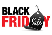 Black Friday Sale with Price Tag