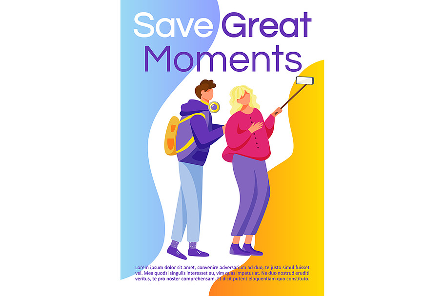 Save great moments brochure in Invitation Templates - product preview 8