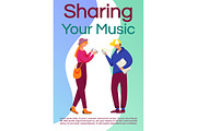Share your music brochure template
