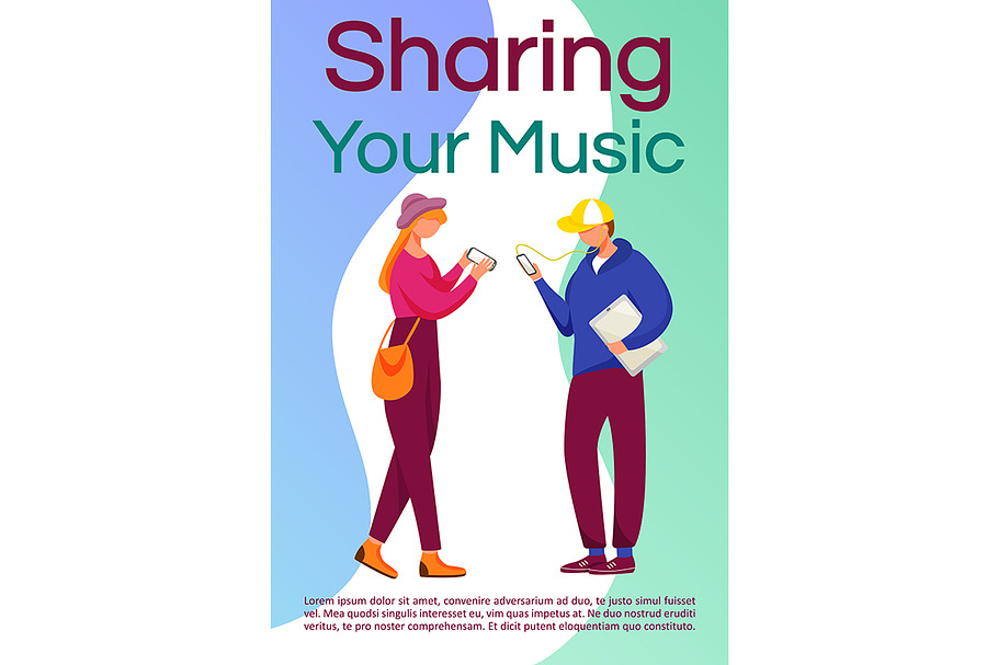 Share your music brochure template in Invitation Templates - product preview 8