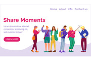 Share moments landing page