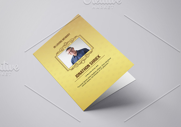 Funeral Program Template - V950 in Brochure Templates - product preview 2