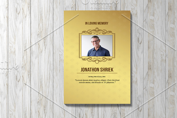 Funeral Program Template - V950 in Brochure Templates - product preview 4