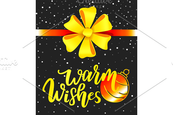 Warm Wishes Christmas Greeting Card