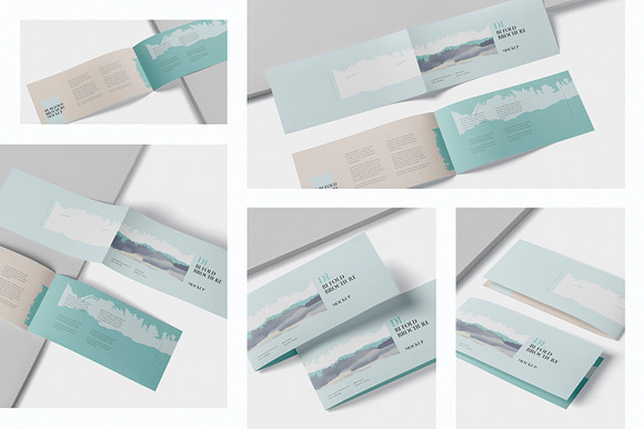 DL Bi-Fold Brochure Mock-Up in Branding Mockups - product preview 1