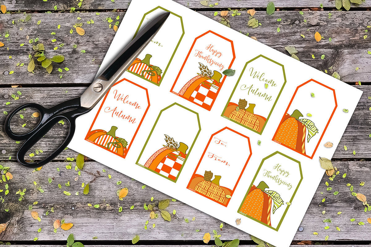 Gift Tag, Pumpkin Patch Tops in Objects - product preview 8