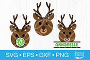 Reindeer Monogram SVG Bundle Deer