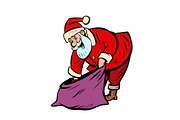 gift bag Santa Claus character
