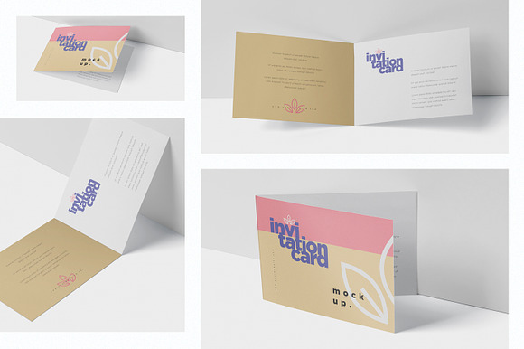 Invitation Card Mock-Up in Branding Mockups - product preview 1