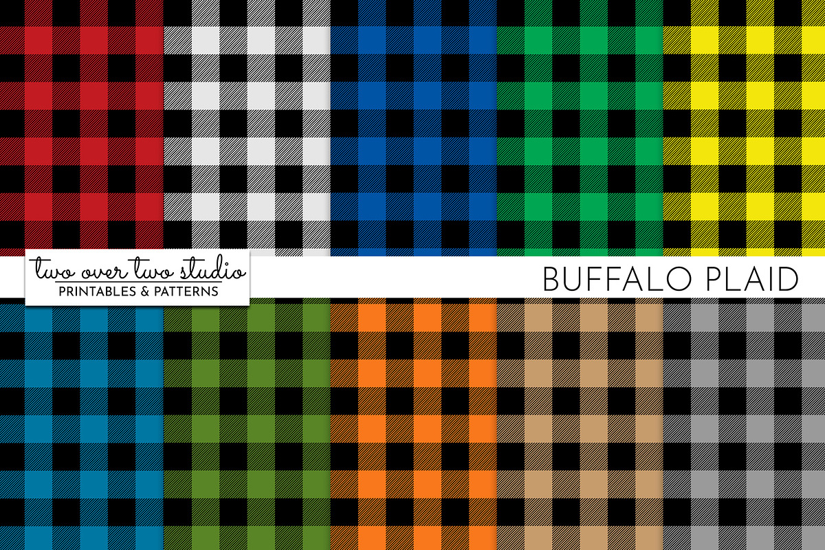 Buffalo Plaid Digital Paper in Patterns - product preview 8