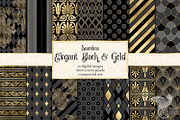 Elegant Black & Gold Patterns