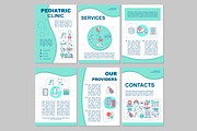 Pediatric clinic brochure template