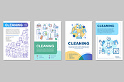 Cleaning brochure template layout