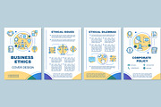 Business ethics brochure template