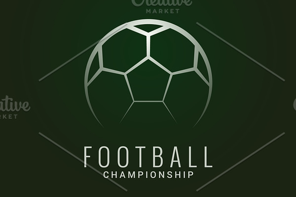 Football championship logo.
