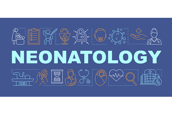 Neonatology word concepts banner
