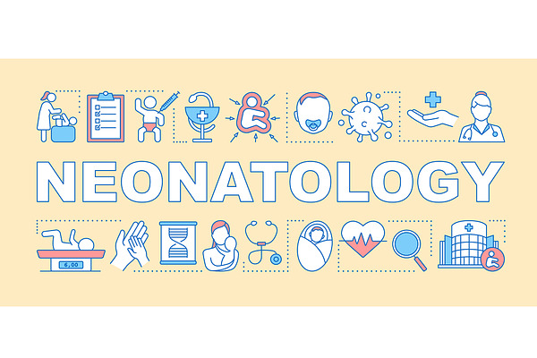 Neonatology word concepts banner