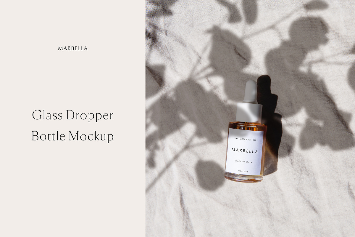 Glass Dropper Bottle Mockup in Product Mockups - product preview 8