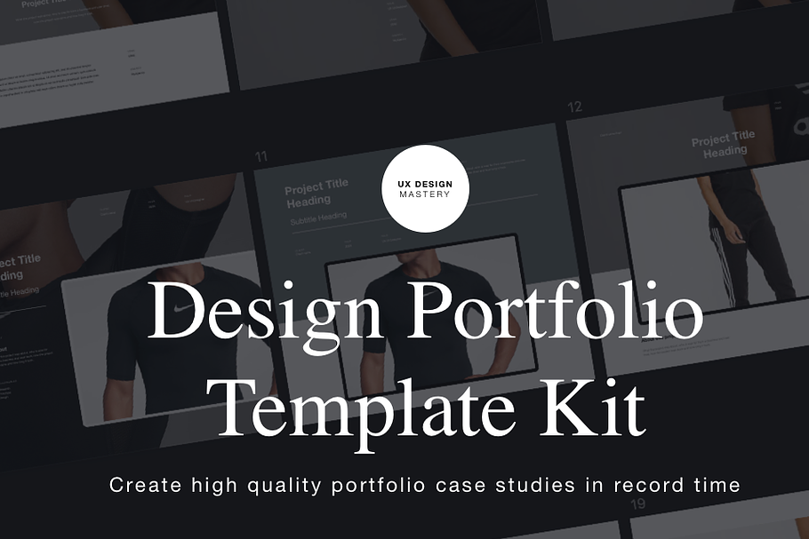 Design Portfolio Template Kit in Presentation Templates - product preview 8