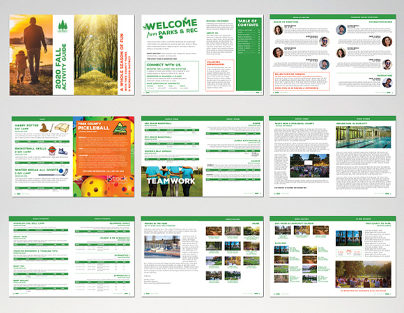 Parks & Recreation Schedule Brochure in Magazine Templates - product preview 3