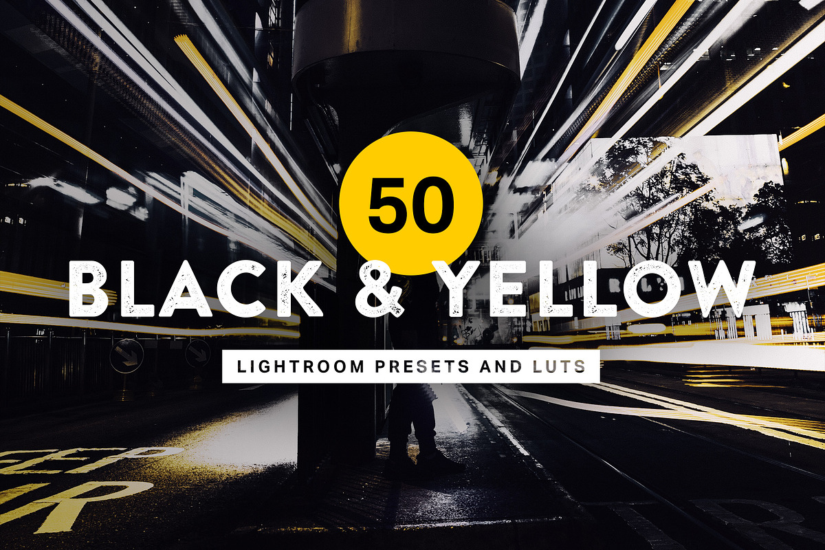 50 Black & Yellow Lightroom Presets in Add-Ons - product preview 8