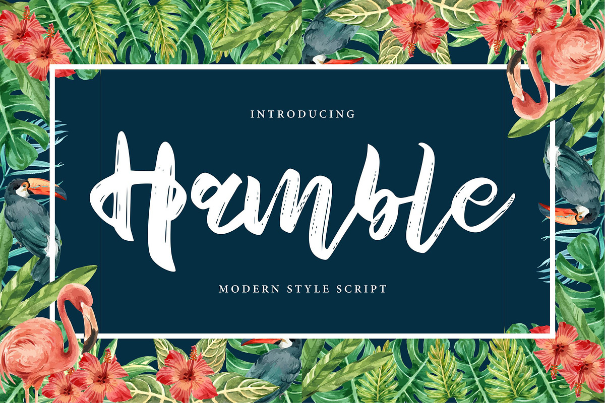 Hamble | Modern Style Script Font in Script Fonts - product preview 8
