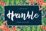 Hamble | Modern Style Script Font