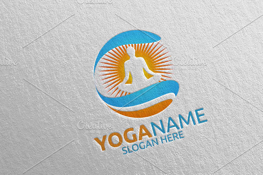 Yoga and Spa Lotus Flower logo 20 in Logo Templates - product preview 8