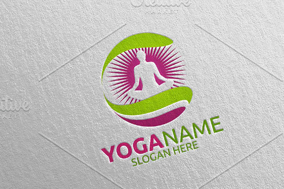 Yoga and Spa Lotus Flower logo 20 in Logo Templates - product preview 2
