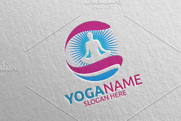 Yoga and Spa Lotus Flower logo 20 in Logo Templates - product preview 3