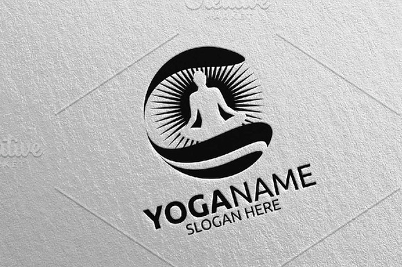 Yoga and Spa Lotus Flower logo 20 in Logo Templates - product preview 4
