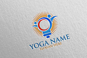 Yoga and Spa Lotus Flower logo 24