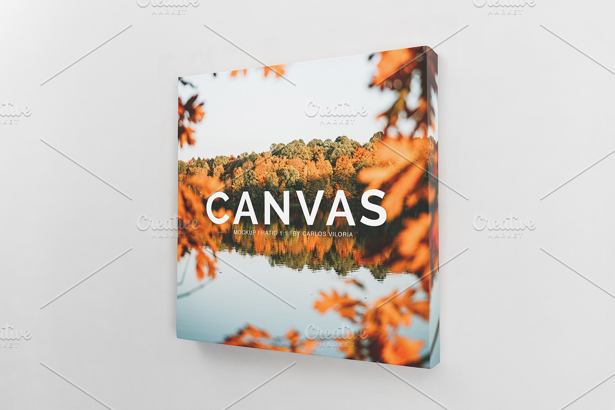 Square Canvas Ratio 1x1 Mockup 01 in Print Mockups - product preview 8