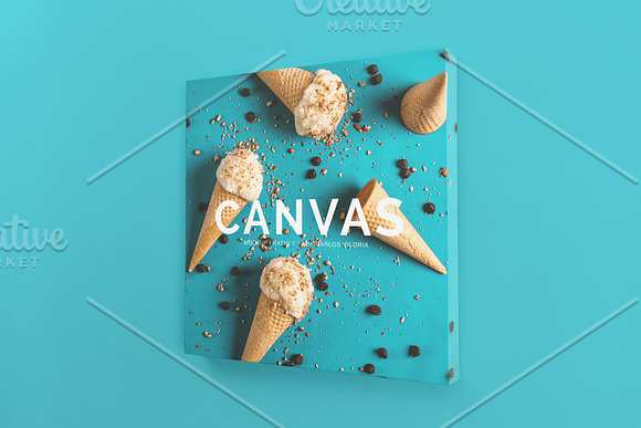 Square Canvas Ratio 1x1 Mockup 01 in Print Mockups - product preview 3