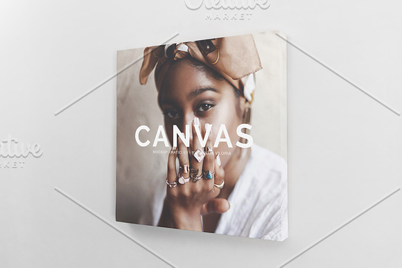Square Canvas Ratio 1x1 Mockup 01 in Print Mockups - product preview 4